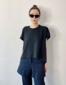 Black Boxy Tee #250423
